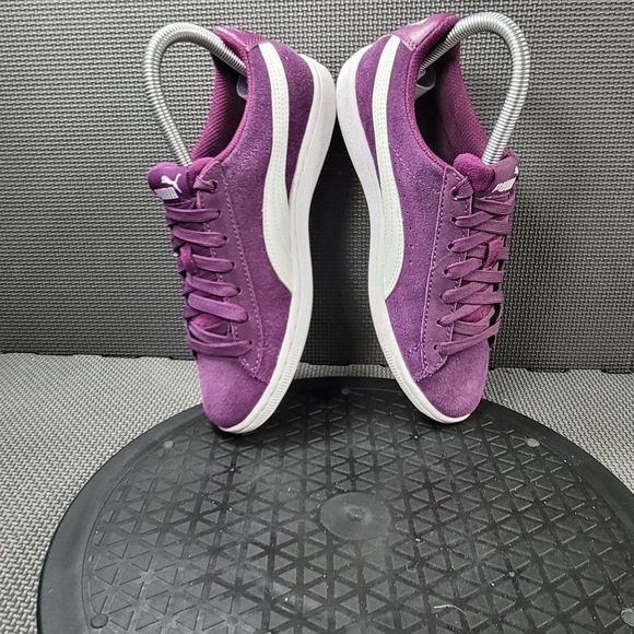 Womens Sz 6 Purple Puma Vikky Soft Foam Suede Sneakers - Picture 6 of 9